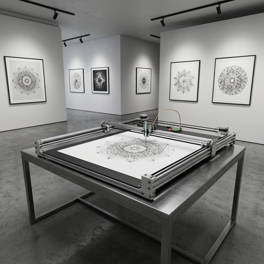 Freedom to Create Physical Art in Real Space with Generative Plotting Systems