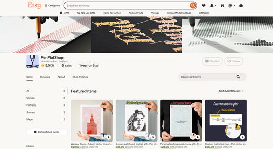 From Screen to Ink: How a London Designer Turned a Birthday Gift into ‘Pen Plot Shop’
