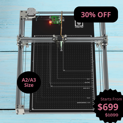 iDraw H SE Robot de Desenho A3/A2 para Artistas, Arte Generativa & Automação de Escrita à Mão – Combina o Hardware Robusto iDraw H com o Software Flexível Axidraw