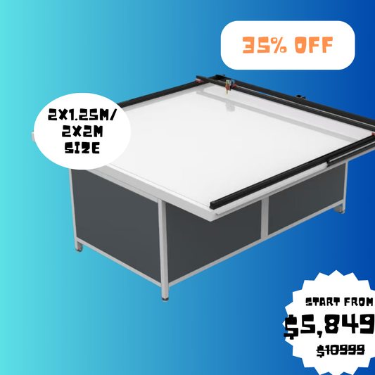 UUNA TEK 3.0 - (2X1.25M/2X2M) Mesa de Desenho Premium Tudo-em-Um Pré-montada para Arquitectura & Pen Plotter com WiFi e Cartão SD