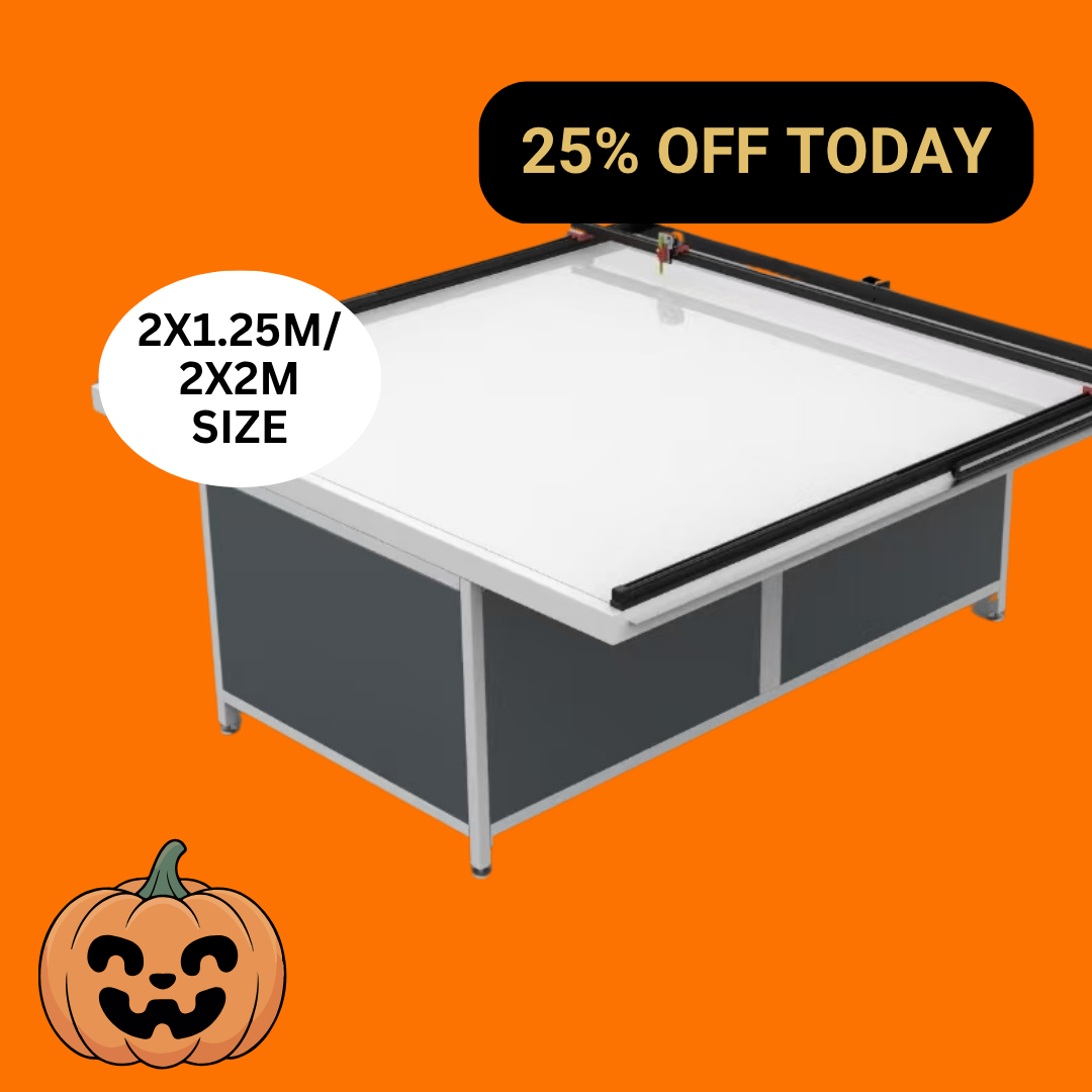 UUNA TEK 3.0 - (2X1,25M/2X2M) Mesa de desenho arquitetónico premium, pré-montada e tudo-em-um, com plotter de caneta para desenho arquitetónico, com Wi-Fi e cartão SD
