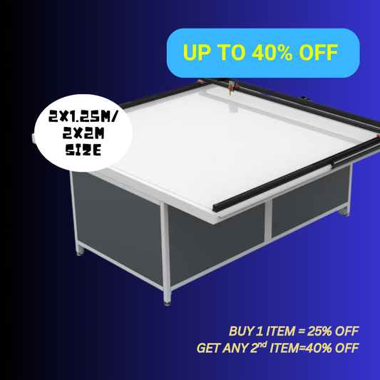 UUNA TEK 3.0 - (2X1.25M/2X2M) Mesa de Desenho Premium Tudo-em-Um Pré-montada para Arquitectura e Plotter de Caneta com WiFi e Cartão SD