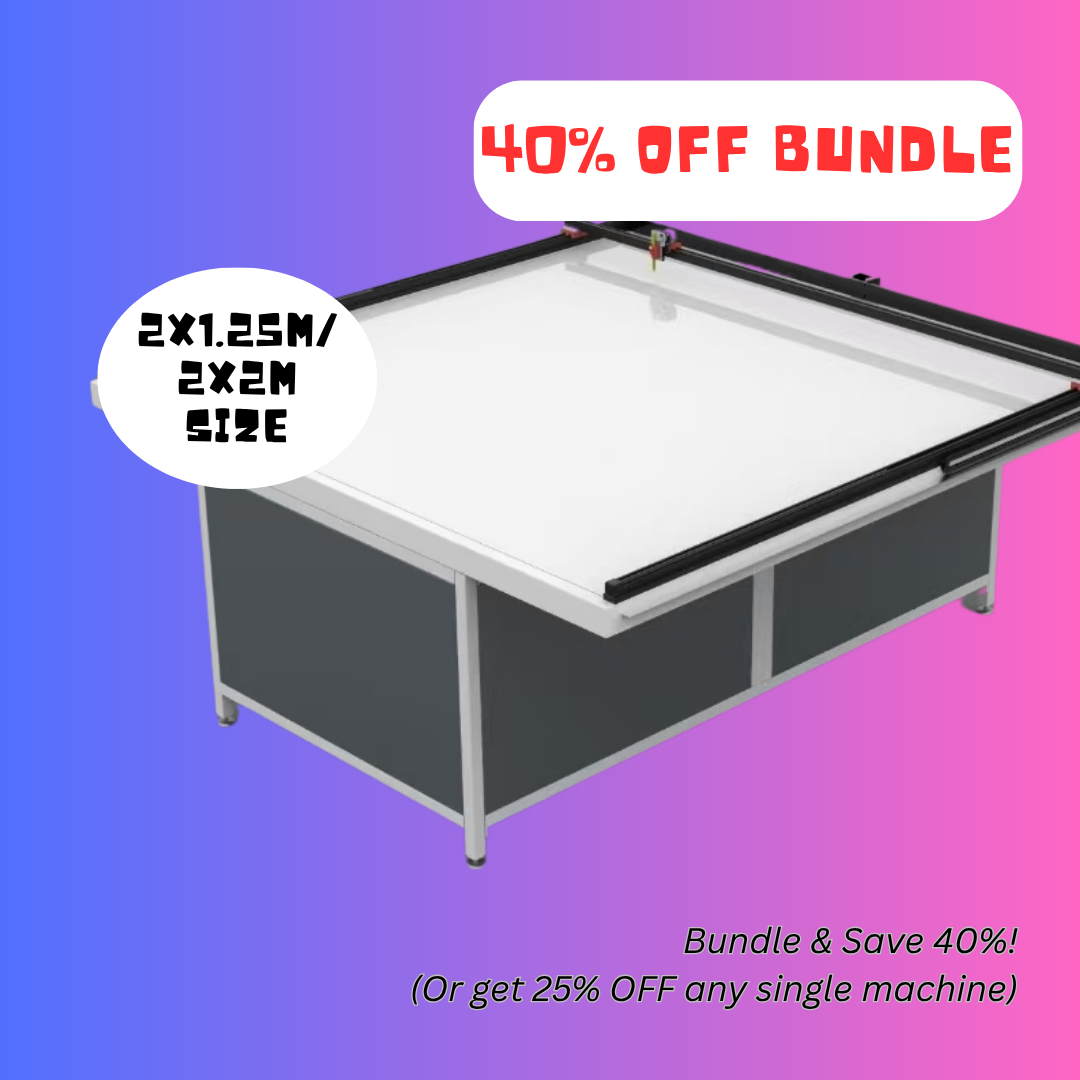 UUNA TEK 3.0 - (2X1.25M/2X2M) Mesa de Desenho Premium Tudo-em-Um Pré-montada para Arquitectura & Pen Plotter com WiFi e Cartão SD
