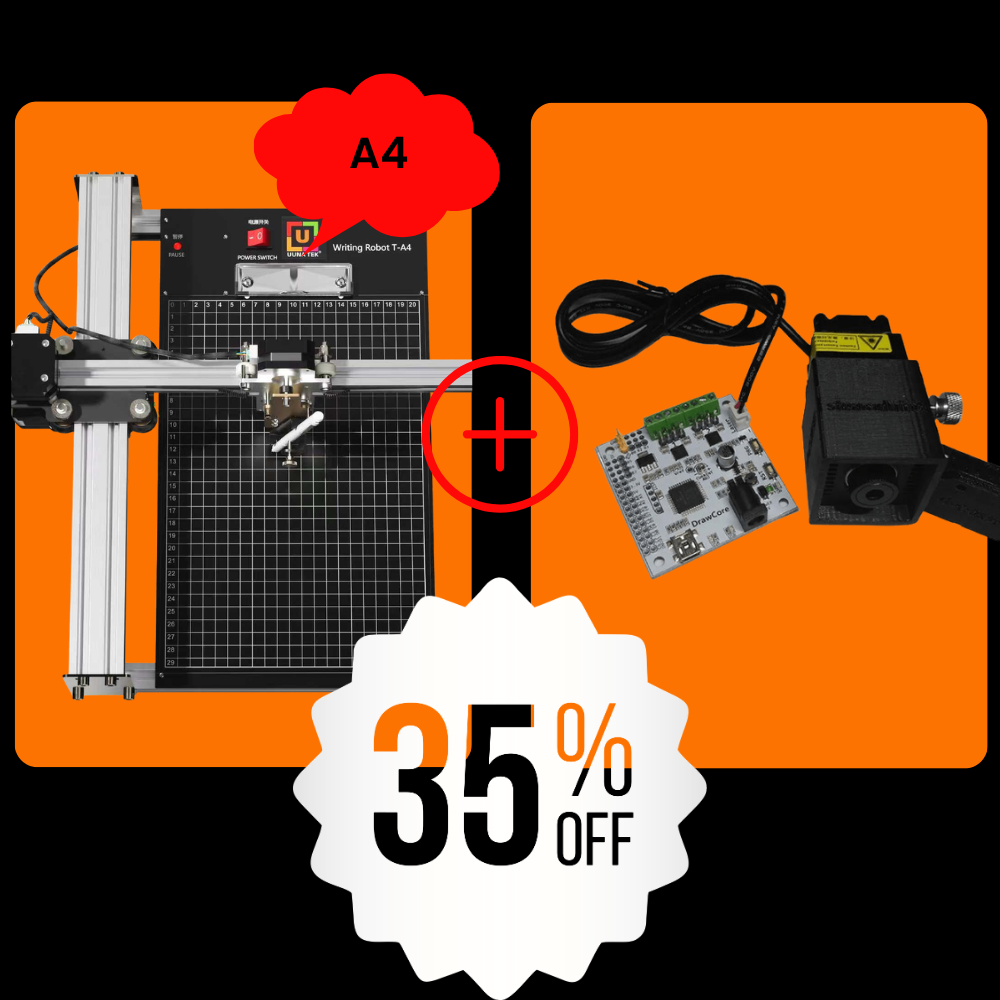 iDraw 2.0 A4+Conjunto com cabeça laser de 2,5 W
