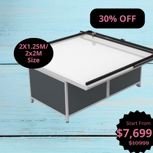UUNA TEK 3.0 - (2X1.25M/2X2M) Mesa de Desenho Premium Tudo-em-Um Pré-montada para Arquitectura & Pen Plotter com WiFi e Cartão SD