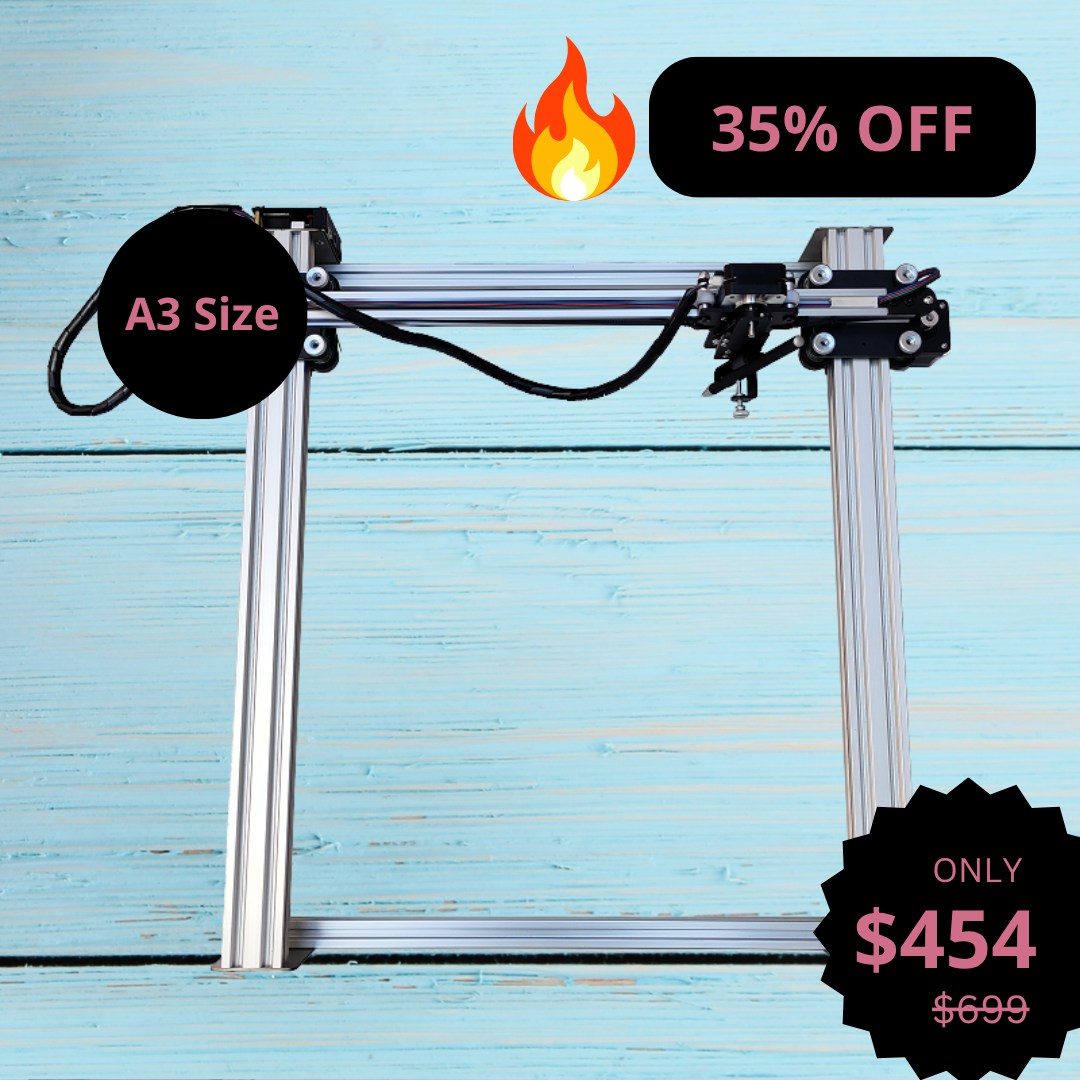 iDraw H A3 Plotter de Caneta Robot Desenhador Máquina de Desenho, 300% Mais Rápido que Outros
