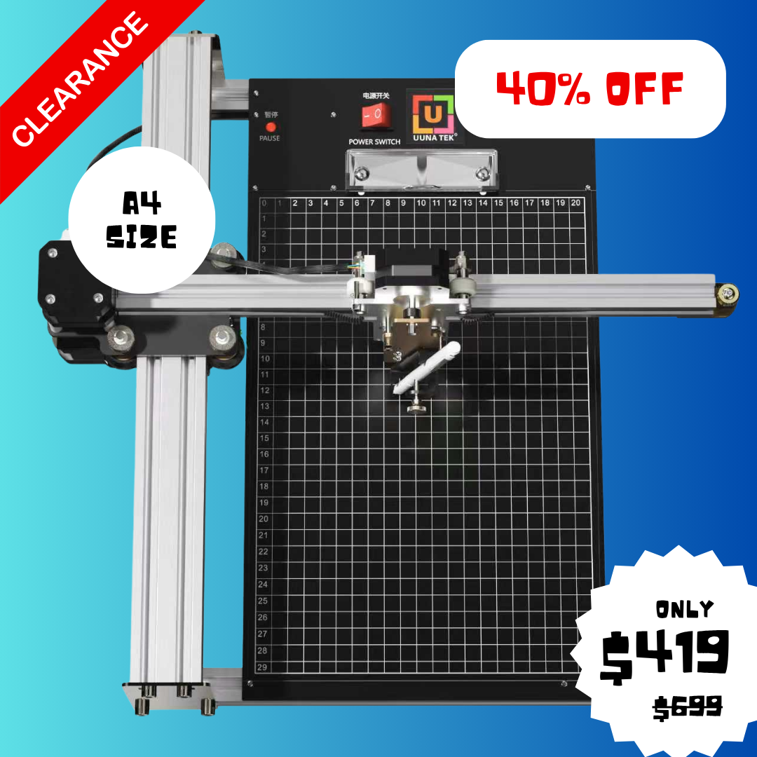 UUNA TEK® iDraw 2.0 - Robot de Desenho Tamanho A4 Máquina de Desenho, Melhor Plotter de Caneta para Iniciantes