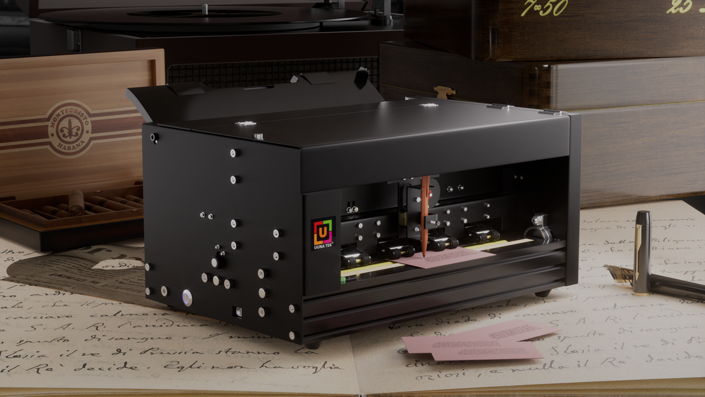 UUNA TEK® iAuto - Handwriting Machine with Feeder/Automatic Signature Machine/Handwriting Machine for Letter/Automatic Writing Machine,  Write Up to 80 Letters,  30 Envelops at a Time - UUNA TEK CO.,LIMITED