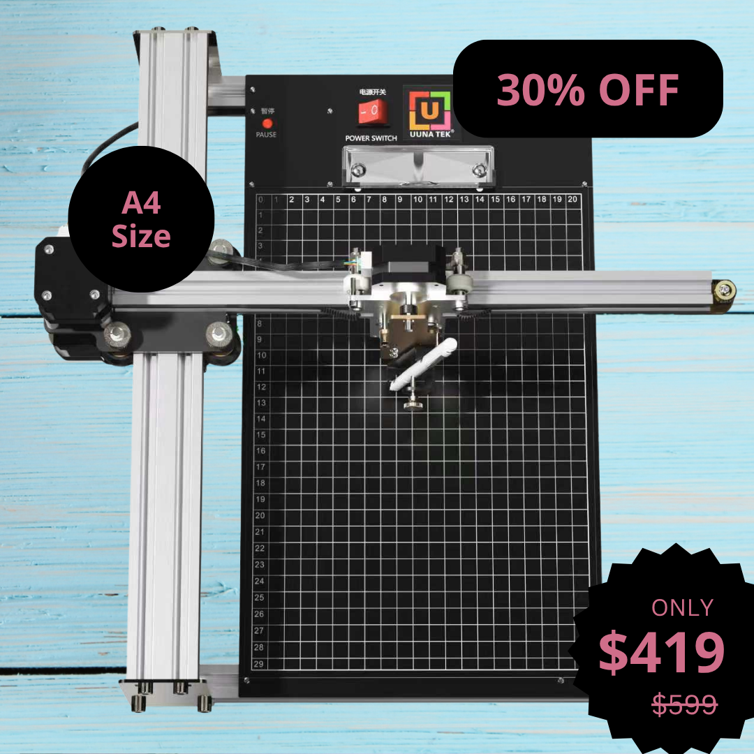 UUNA TEK® iDraw 2.0 - Robot de Desenho Tamanho A4 Máquina de Desenho, Melhor Plotter de Caneta para Iniciantes