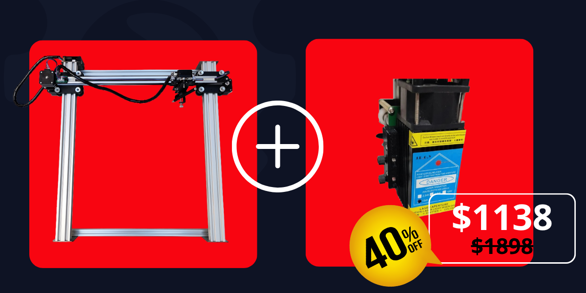 Pacote iDraw H A2+10W Cabeça Laser