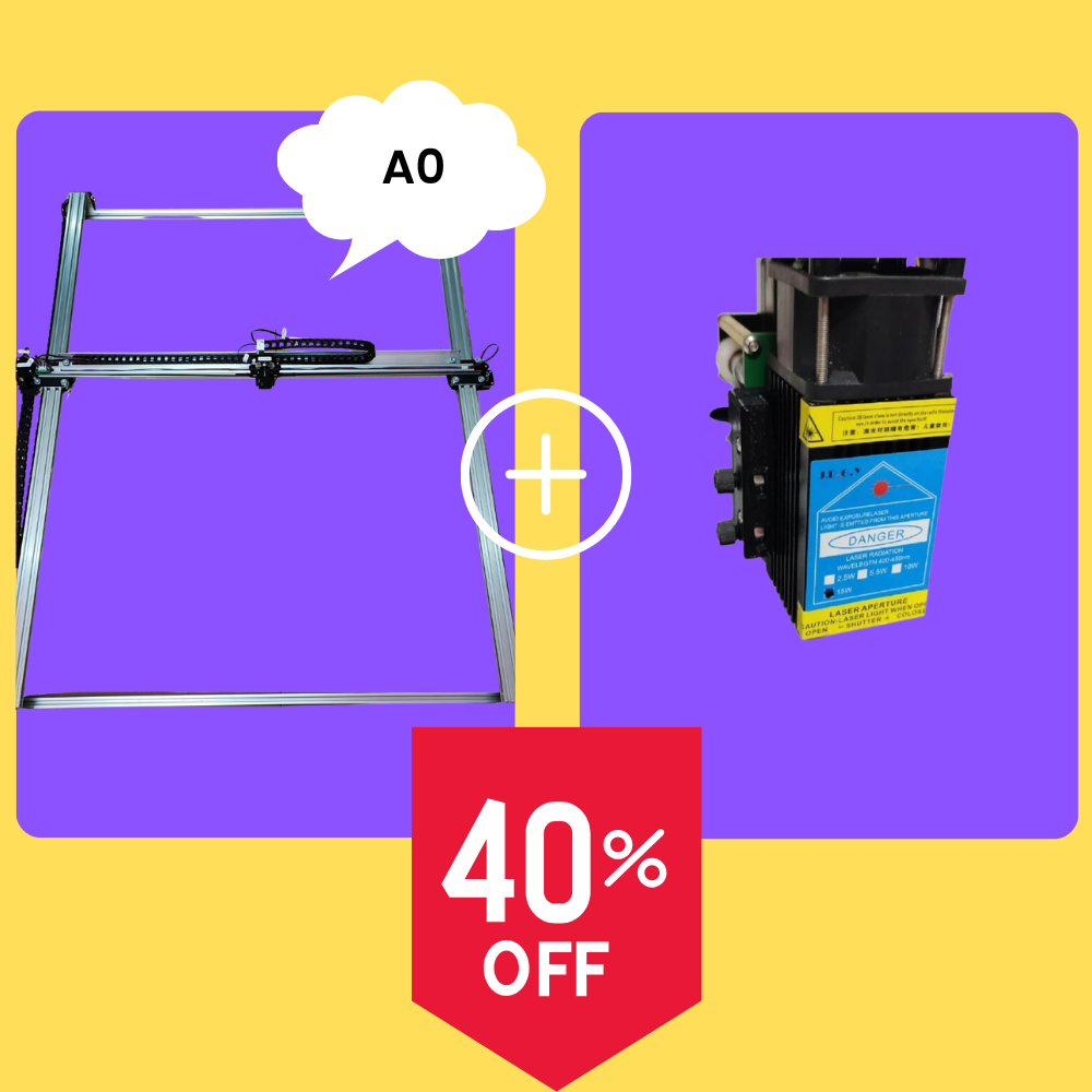 iDraw H A0+Conjunto com cabeça laser de 15W
