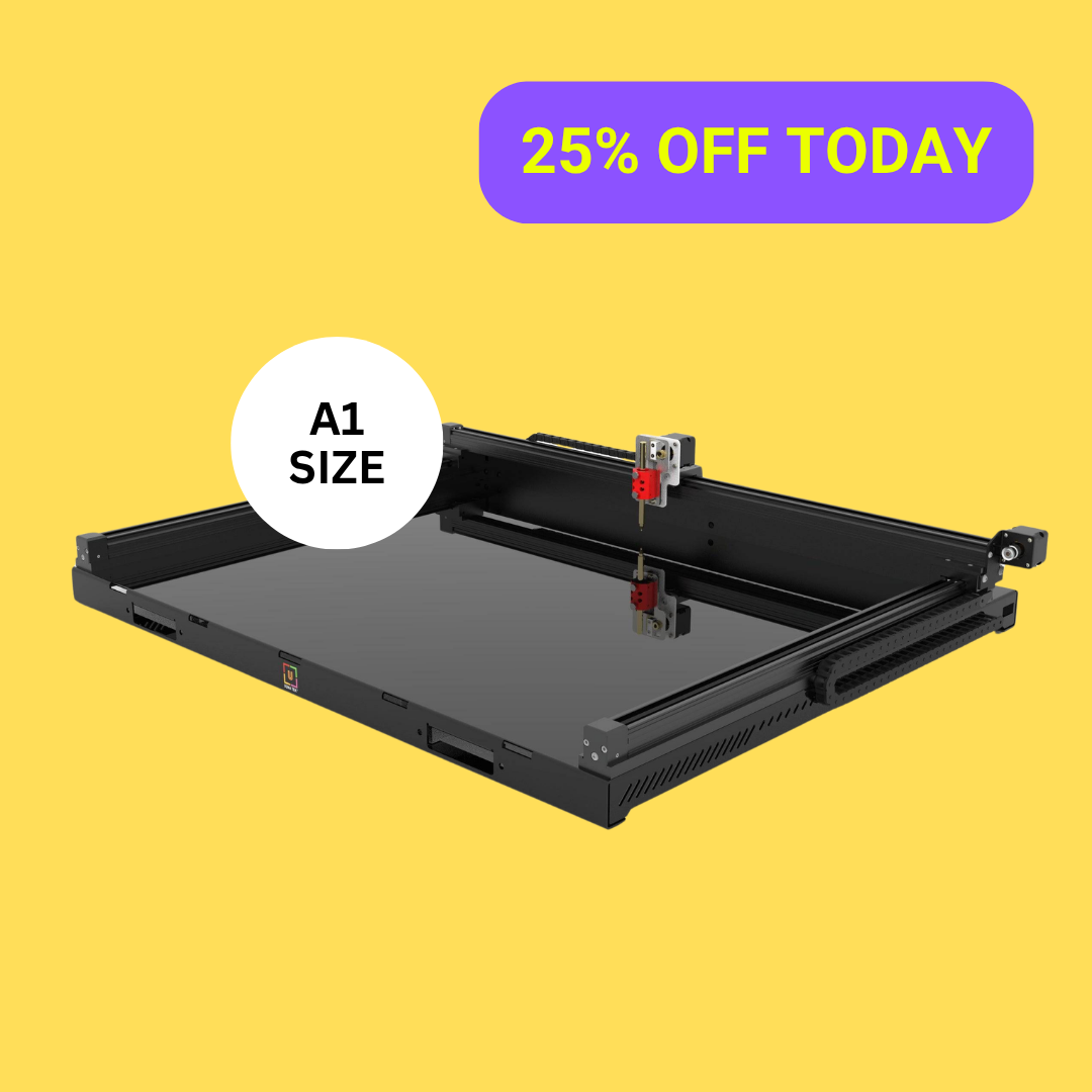 Robô de desenho plotter de caneta UUNA TEK 3.0 A1 Premium, pré-montado e tudo-em-um, com Wi-Fi e cartão SD – Formato grande, mais silencioso, mais rápido e mais preciso