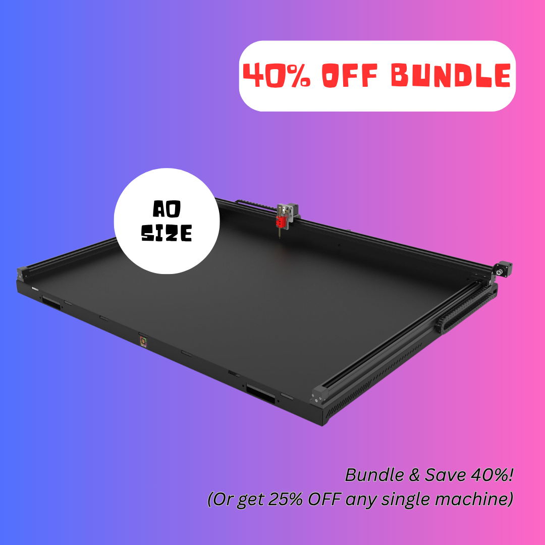 Robô Desenhador Plotter de Caneta UUNA TEK 3.0 A0 Pré-montado Premium Tudo-em-Um com WiFi e Cartão SD – Formato Extra-Grande, Mais Silencioso, Mais Rápido, Mais Preciso