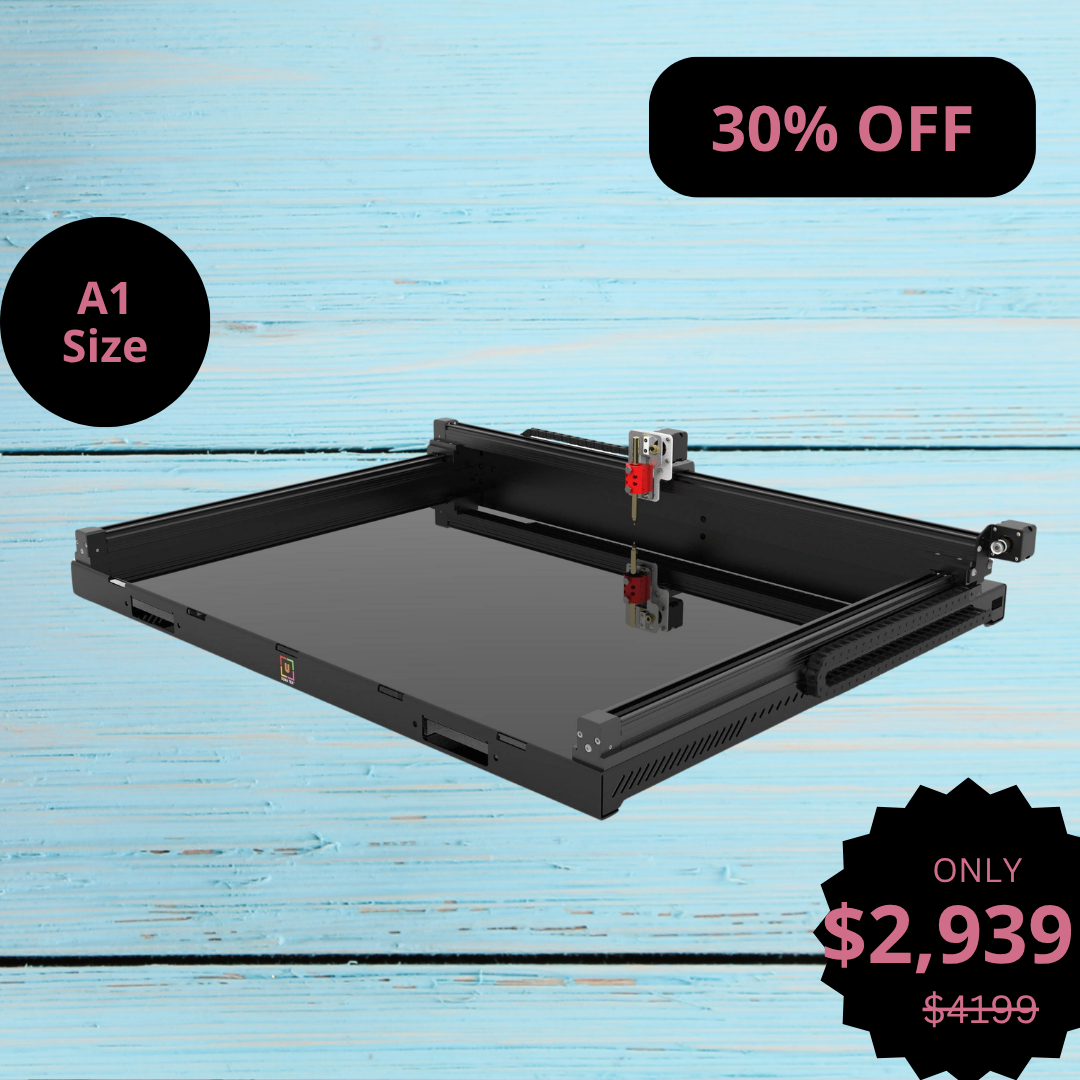Robô Desenhador Plotter de Caneta UUNA TEK 3.0 A1 Pré-montado Premium Tudo-em-Um com WiFi e Cartão SD – Formato Grande, Mais Silencioso, Mais Rápido, Mais Preciso