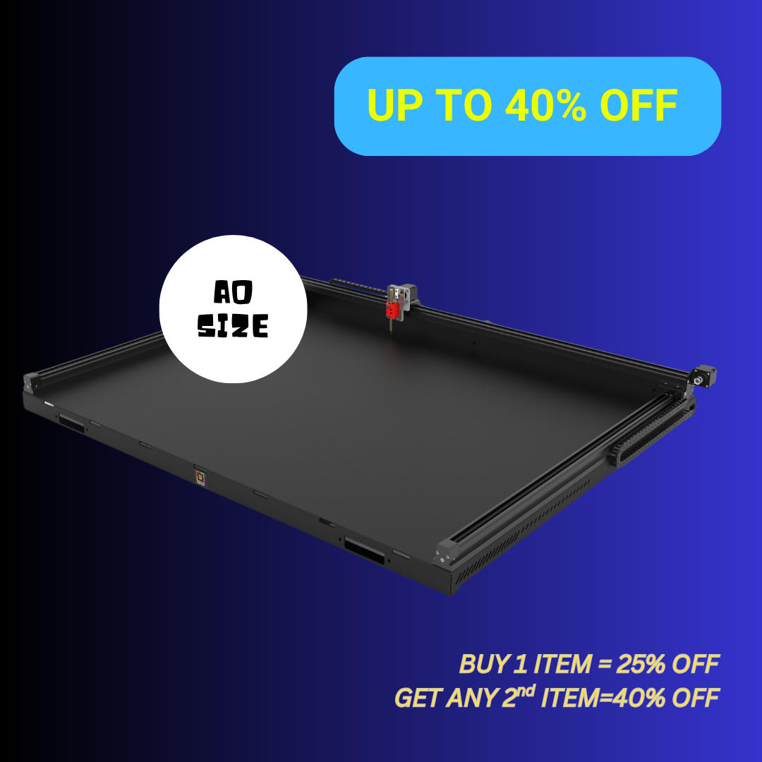 UUNA TEK 3.0 A0 Plotter de Caneta Robô de Desenho Premium Pré-montado Tudo-em-Um com WiFi & Cartão SD – Formato Extra-Grande, Mais Silencioso, Mais Rápido, Mais Preciso