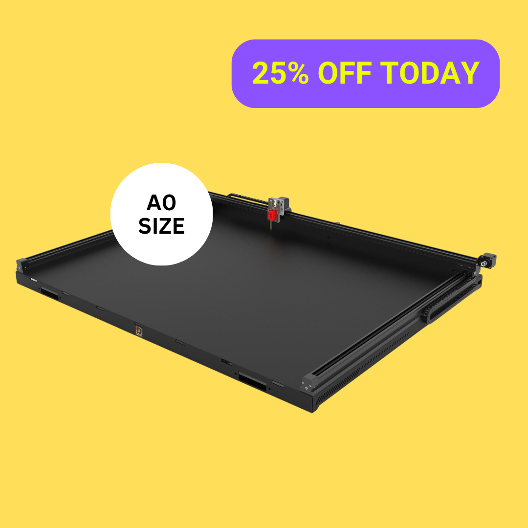 Robô de desenho plotter de caneta UUNA TEK 3.0 A0 Premium, pré-montado e tudo-em-um, com Wi-Fi e cartão SD – Formato extragrande, mais silencioso, mais rápido e mais preciso