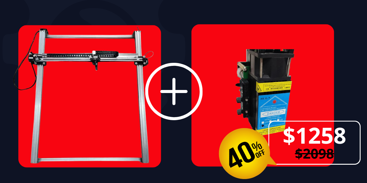 Pacote iDraw H A1+15W Cabeça Laser