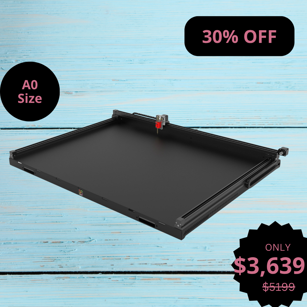 Robô Desenhador Plotter de Caneta UUNA TEK 3.0 A0 Pré-montado Premium Tudo-em-Um com WiFi e Cartão SD – Formato Extra-Grande, Mais Silencioso, Mais Rápido, Mais Preciso