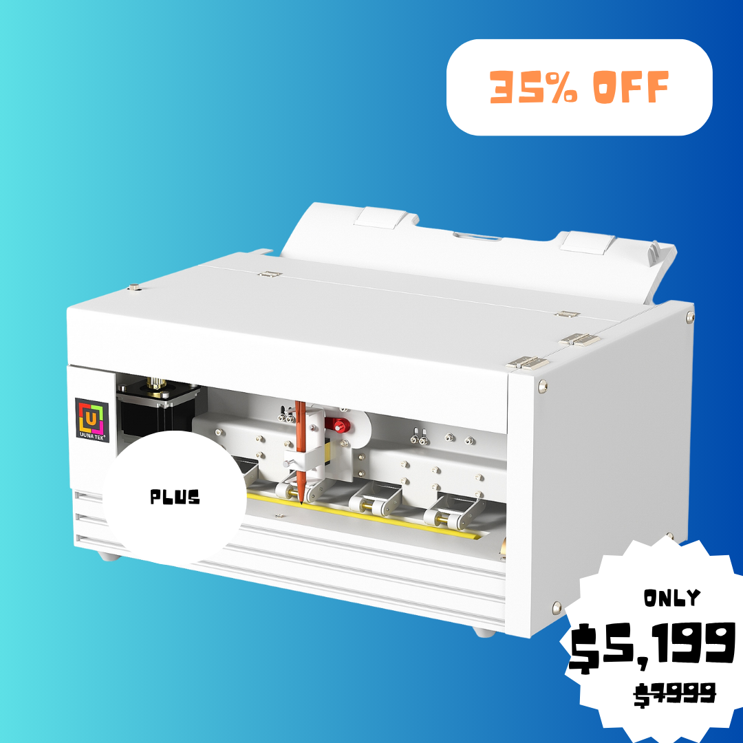 UUNA TEK® iAuto Plus - Máquina de Escrita Manual com Alimentador/Máquina Automática de Assinaturas/Máquina de Escrita Manual para Cartas/Máquina de Escrita Automática, Escreve Até 210 Cartas, 80 Envelopes por Carga