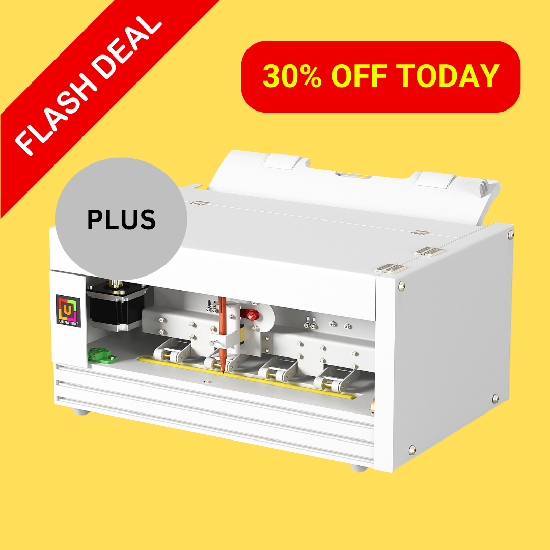 UUNA TEK® iAuto Plus – Máquina de escrita manual com alimentador/máquina automática de assinaturas/máquina de escrita manual para cartas/máquina de escrita automática; escreva até 210 cartas e 80 envelopes por carregamento