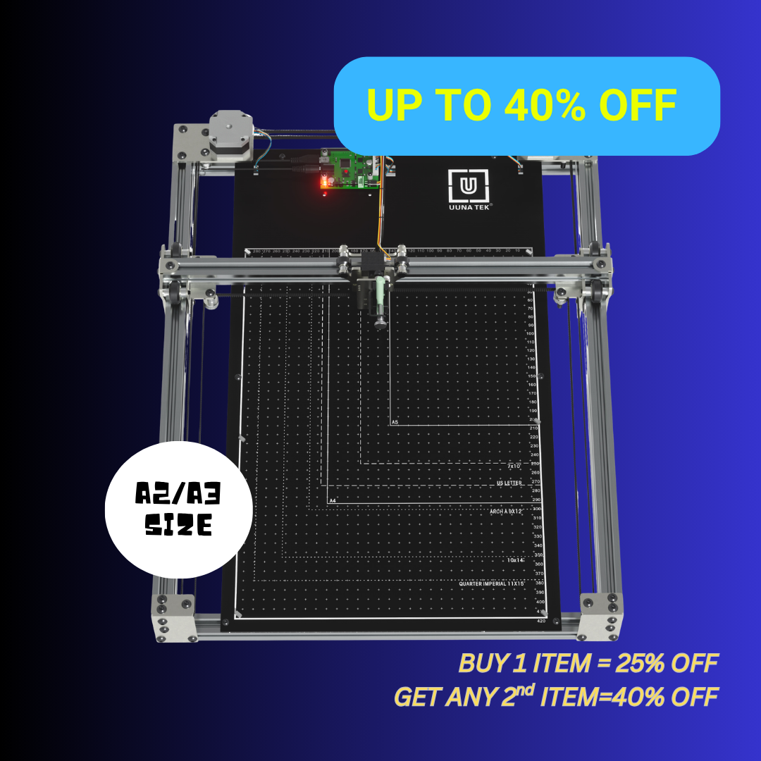 iDraw H SE A3/A2 Robot Desenhador para Artistas, Arte Generativa e Automação de Escrita Manual – Combina o Robusto Hardware iDraw H com o Software Flexível Axidraw