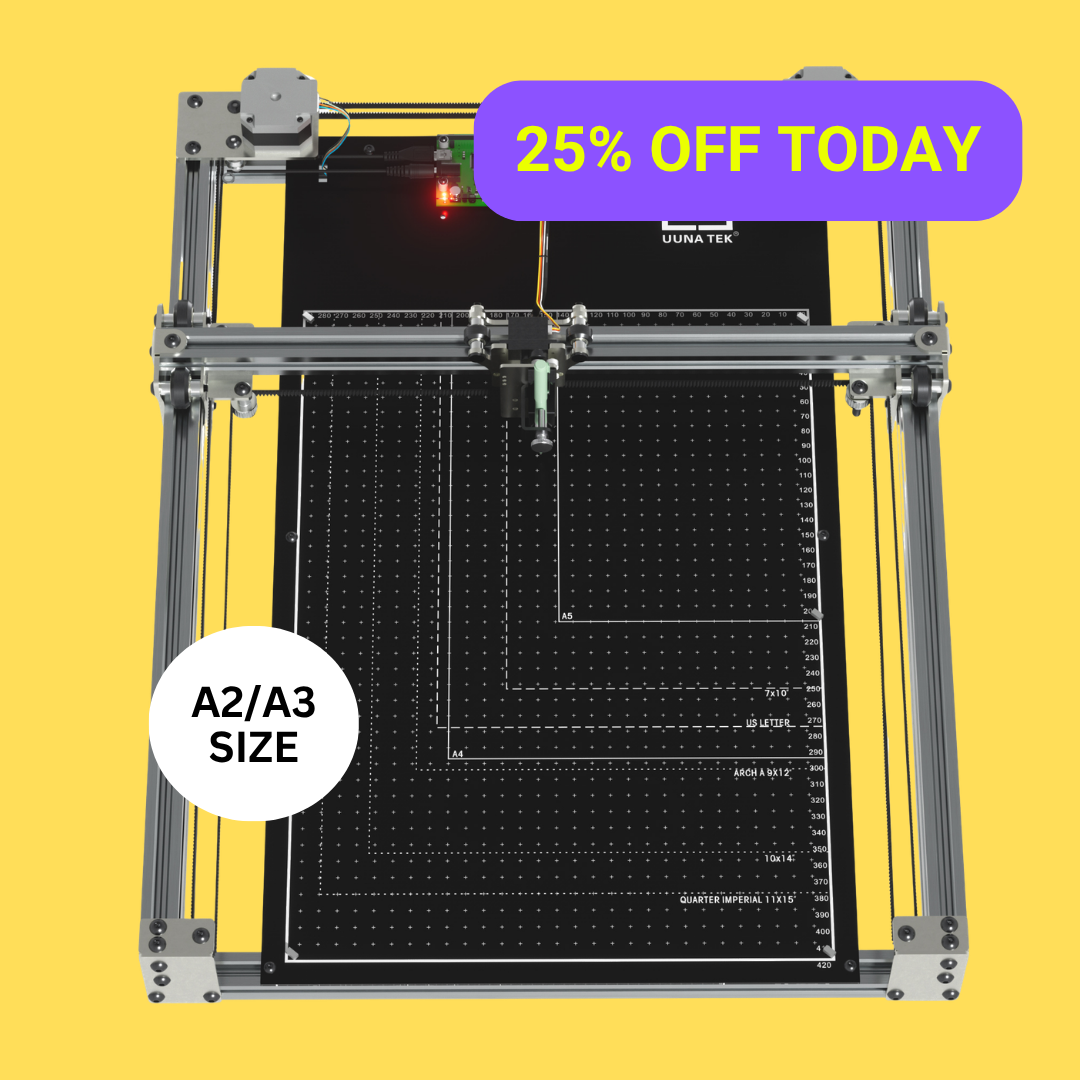 iDraw H SE A3/A2 Robô de desenho para artistas, arte generativa e automatização da escrita manual – combina o robusto hardware do iDraw H com o software flexível Axidraw